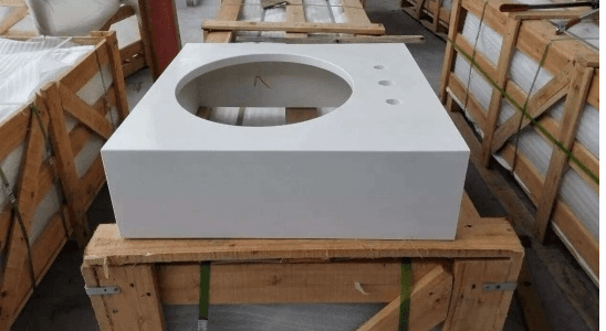 White Quartz Stone Countertop Kitchen Bar Top thumbnail 3