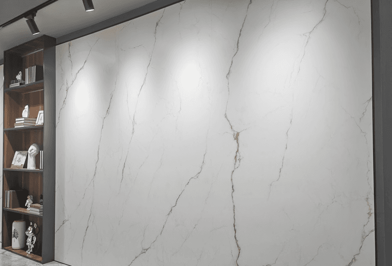 Tianshan White Artificial Sintered Stone Slabs thumbnail 1