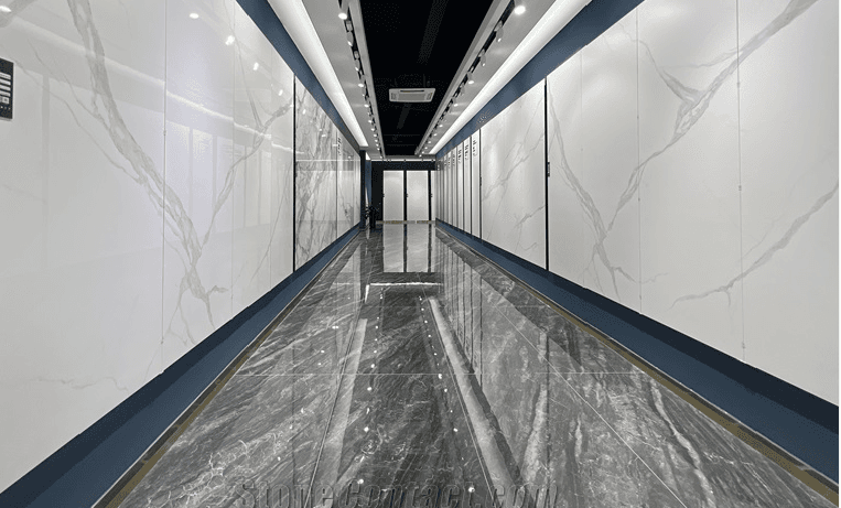Tianshan White Artificial Sintered Stone Slabs thumbnail 4