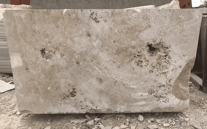 Beige Color Travertine Blocks  For Ground and countertop  or Wall .