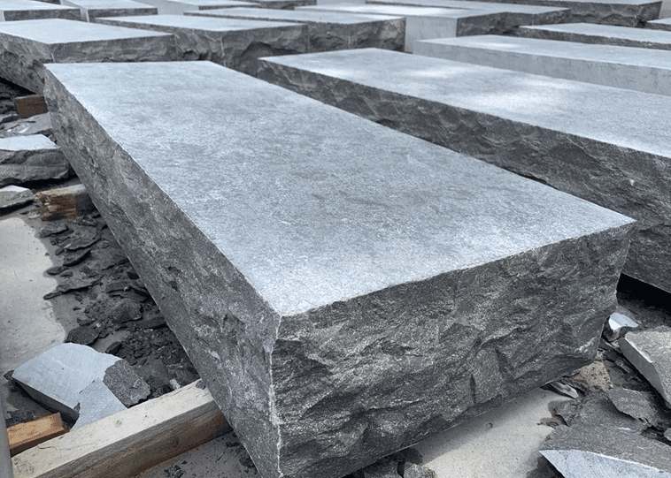 China Blue Limestone Blocks Steps, Bluestone Treads