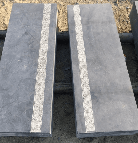 China Blue Limestone Blocks Steps, Bluestone Treads thumbnail 3