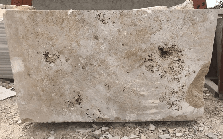 Beige Color Travertine Blocks  For Ground and countertop  or Wall .