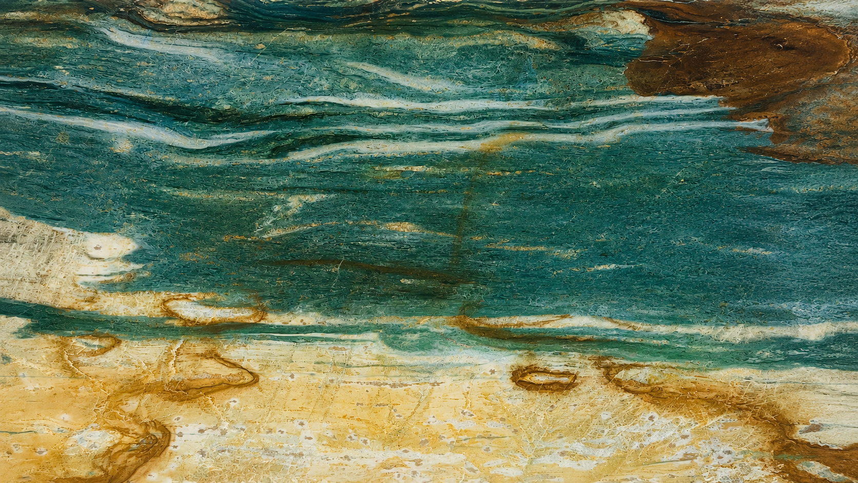 Dunhuang Mural Blue Marble Slabs For Wall and countertops thumbnail 2
